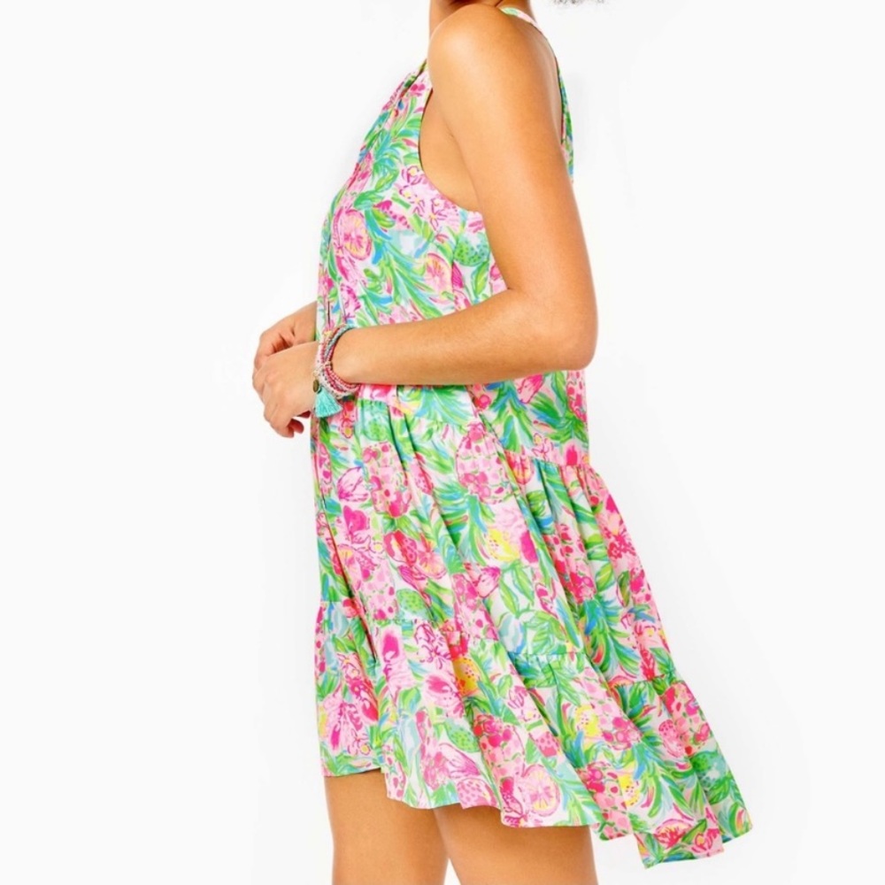 Lilly Pulitzer NWT Carolane Dress in Pear Necessities - Picture 3 of 8